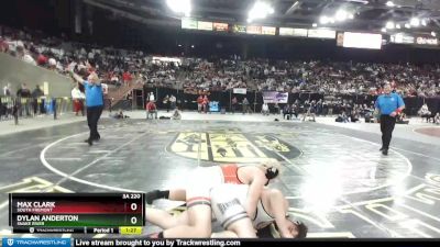 3A 220 lbs 1st Place Match - Max Clark, South Fremont vs Dylan Anderton, Snake River