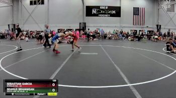 126 lbs Round 7 (8 Team) - Seamus Brannigan, South Side WC Blue vs Sebastian Garcia, Scanlan WA