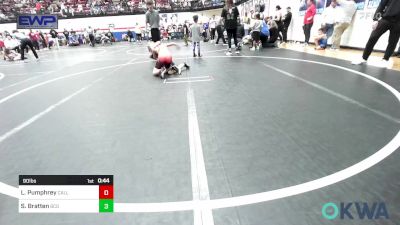 90 lbs Rr Rnd 3 - Levi Pumphrey, Carl Albert vs Silas Bratten, Blaine County Grapplers