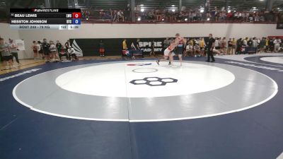 79 kg Champ. Rd Of 128 - Beau Lewis, Lexington Wrestling Club vs Hesston Johnson, Burg Training Center