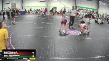 92 lbs Round 3 (4 Team) - Porter Adams, Backyard Brawlers vs Luke Satterfield, Team Palmetto