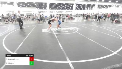 86 lbs Quarterfinal - Theseus Hancock, Chickens Wrestling Club vs Garrett Clay, 951 Wc