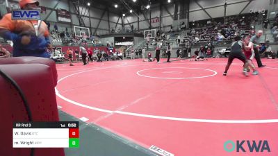 110 lbs Rr Rnd 3 - Weston Davis, Owasso Takedown Club vs Milan Wright, KIPP TULSA