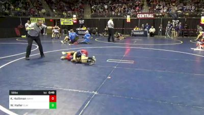 56 lbs Round Of 32 - Keyzlin Hollimon, Waynesboro vs Waylon Hafer, Claysburg-Kimmel