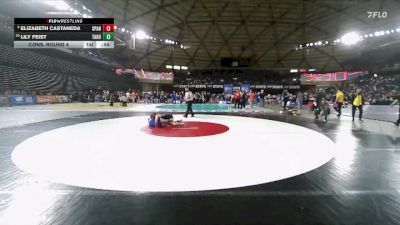 Girls 4A 125 lbs Cons. Round 4 - Lily Feist, Tahoma (Girls) vs Elizabeth Castaneda, Spanaway Lake (Girls)
