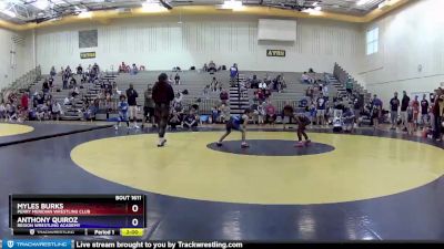 70 lbs Quarterfinal - Myles Burks, Perry Meridian Wrestling Club vs Anthony Quiroz, Region Wrestling Academy