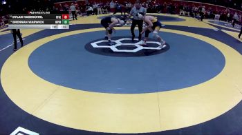 D1-157 lbs Cons. Round 2 - Dylan Hasenohrl, Olmsted Falls vs Brennan Warwick, Mass. Perry