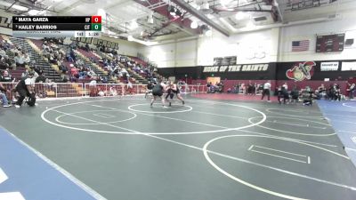 235 lbs Quarterfinal - Hailey Barrios, Citrus Valley vs Maya Garza, Newbury Park