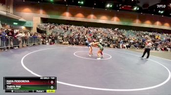 120 lbs Cons. Semi - Maya Fiodorova, Reed vs Taryn Pak, Castro Valley