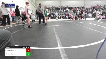 92 lbs Rr Rnd 3 - Cain Winans, Vian Wrestling Club vs Hayley Bentley, Brushy Wrestling Club