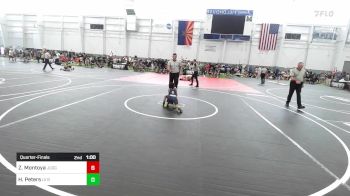 46 lbs Quarterfinal - Zane Montoya, Juggernaut WC vs Hekili Peters, LV Bear WC