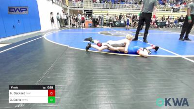 55 lbs Final - Hank Deckard, Raw Wrestling Club vs Xander Davis, Keystone Kids Wrestling Club