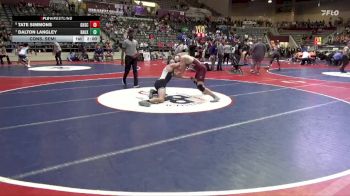 4A 157 lbs Cons. Semi - Tate Simmons, Gentry High School Conversion Charter vs Dalton Langley, Bauxite High School