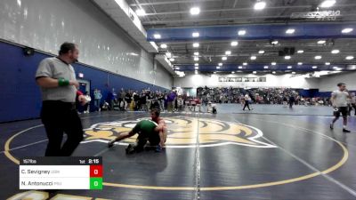 157 lbs Consi Of 16 #1 - Colin Sevigney, Southern Maine vs Nick Antonucci, Plymouth