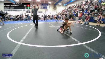 52 lbs Consolation - Maddox Thompson, Wolfpak Wrestling vs Kellyn Baker, Jay Wrestling Club