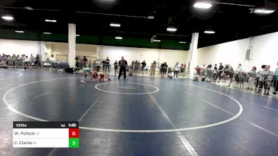 100 lbs Round Of 16 - Westin Pollock, OK vs Cody Clarke, GA