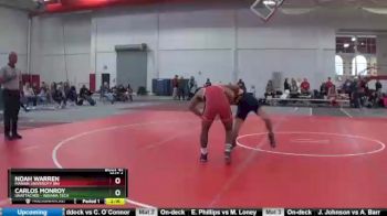 157 lbs Champ. Round 2 - Carlos Monroy, Unattached - Indiana Tech vs Noah Warren, Marian University (IN)