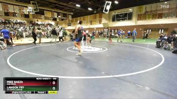 190 lbs Champ. Round 3 - Lawson Fry, La Costa Canyon vs Mike Baeza, San Dimas