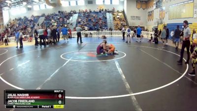 105 lbs Round 5 - Jalal Naghib, Black Flag Wrestling Academy vs Jacob Friedland, Canes Wrestling Club