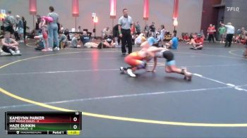 58 lbs Semis & 1st Wrestleback (8 Team) - Kamdynn Parker, East Kansas Eagles vs Haze Dunkin, Untouchables