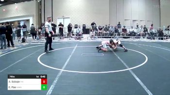 74 lbs Consi Of 8 #1 - Ari Sobaje, The Club vs Ethan Poe, Hawkeye WC