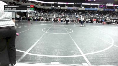 170 lbs Quarterfinal - JoAnna Hinrichs, Jackson County vs Brooke Arbic, Ground Zero WC