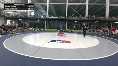 110 lbs Averie Brehm, South Dakota vs Presley Eidens, New York