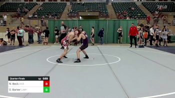 125 lbs Quarterfinal - Nolan Beck, Georgia vs Devin Barker, Lumpkin County Wresting