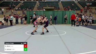 125 lbs Quarterfinal - Nolan Beck, Georgia vs Devin Barker, Lumpkin County Wresting