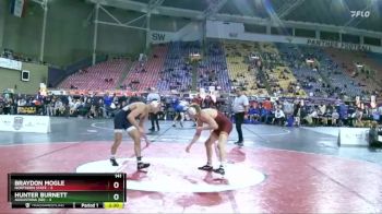 141 lbs Quarters & 1st Wb (16 Team) - Hunter Burnett, Augustana (SD) vs Braydon Mogle, Northern State