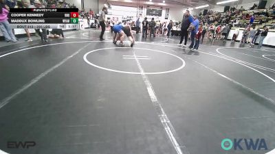 285 lbs Quarterfinal - Cooper Kennedy, Vinita Kids Wrestling vs Maddux Bowling, Wyandotte Youth Wrestling