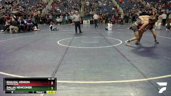 4A 157 lbs 5th Place Match - Khaleal Henson, Porter Ridge vs Dallin Newcomer, Pinecrest