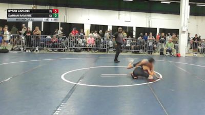 90 lbs Round Of 32 - Ryder Ascherl, PA vs Damian Ramirez, CA