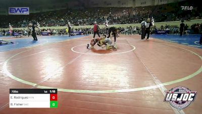 70 lbs Quarterfinal - Elijah Rodriguez, Fitness Fight Factory Wrestling Club vs Beau Fisher, Salina Wrestling Club