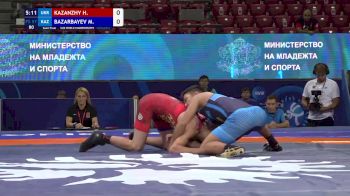 57 kg 1/2 Final - Heorhii Kazanzhy, Ukraine vs Merey Bazarbayev, Kazakhstan