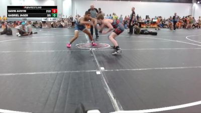 125 lbs Round 2 (4 Team) - Gabriel Jager, Slate Wrestling Academy vs Gavin Austin, Backyard Brawlers Red