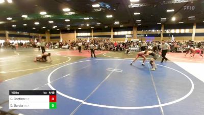 102 lbs Round Of 32 - Carlo Contino, The Empire vs D'anthony Garcia, SelahFlo Vikings