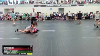 80 lbs Round 2 (4 Team) - Owen Covey, Eagle Empire vs Susanna Cheney, Tallahassee War Noles