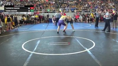 237 lbs Semifinal - Kathryn Foster, Greenfield McClain vs Kiara Martin, Batavia Bulldogs