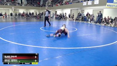 75 lbs Placement (4 Team) - Blake Zihlke, Springfield vs Brody Bernu, NYM (New York Mills)