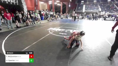 89 lbs Rr Rnd 2 - Tegan McQuistion, Black Fox Wrestling Academy vs Henley Spector, Casper WC