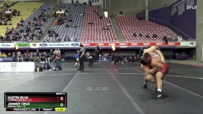 285 lbs Placement (4 Team) - Johnny Cruz, Indiana Tech vs Austin Silva, Cumberlands (Ky.)