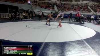 D4-215 lbs Quarterfinal - Austyn Nelson, Morenci Jr./Sr. vs Aaron Navarro, Arizona Lutheran HS