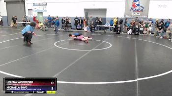 121 lbs Semifinal - Helena Woodfork, Pioneer Grappling Academy vs Michaela Savo, Dillingham Wolverine Wrestling Club