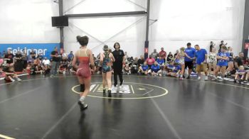 43 lbs Rr Rnd 5 - Kelly Zacherl, Lady Warriors United - W vs London Powell, MGW Monkey Business - W