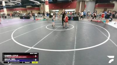 70 lbs 3rd Place Match - Gabriel Coyle, Silverback Wrestling Forth Worth vs Brock Neel, NB Elite Wrestling Club