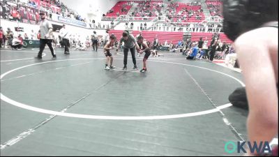 46 lbs Consi Of 16 #2 - Jameyah-Rose Lewis, Midwest City Bombers Youth Wrestling Club vs Gavino Camarillo, Clinton Youth Wrestling