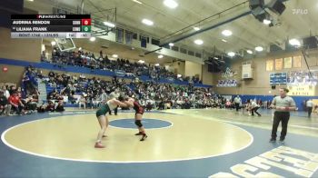135lbs 7th Place Match - Liliana Frank, Edmonds-Woodway (Girls) vs Audrina Rendon, Sunnyside (Girls)