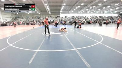 126 lbs Consi Of 32 #2 - Giuseppe Baudanza, VA vs Beckett Leclair, MA