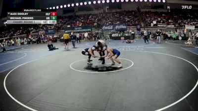 D 1 120 lbs Champ. Round 1 - Michael Finders, Airline vs Alex Dooley, Sulphur